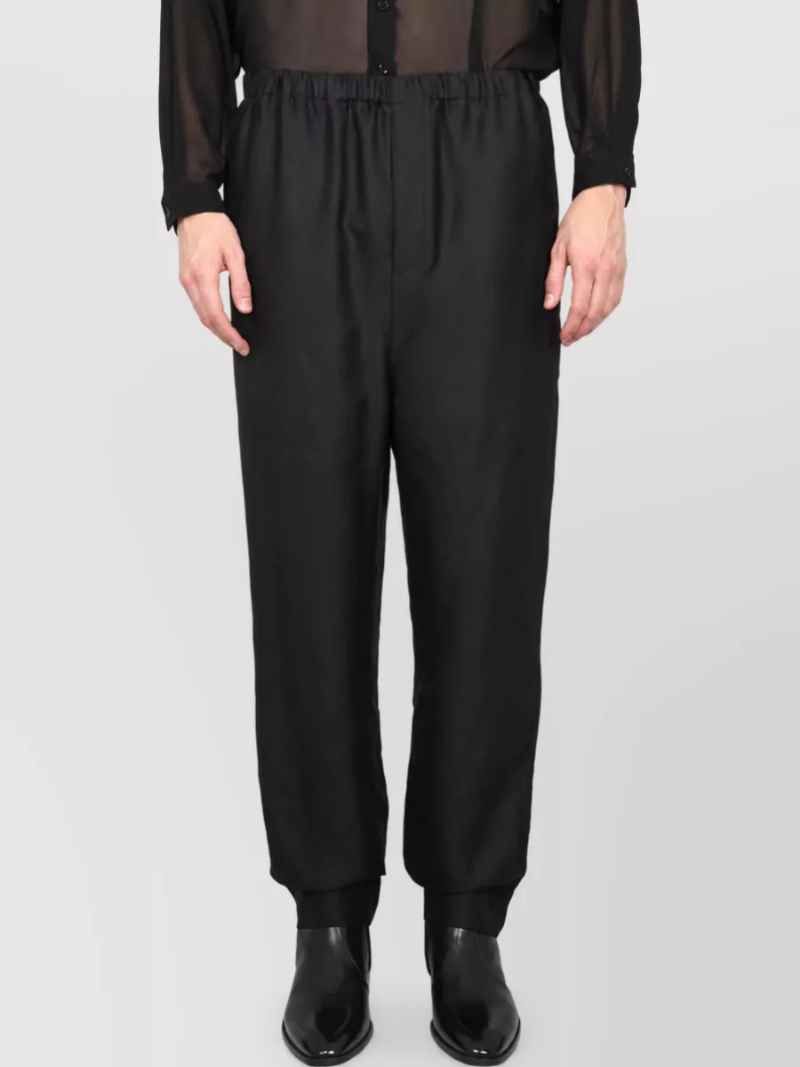 Saint Laurent High-Rise Tapered Trousers