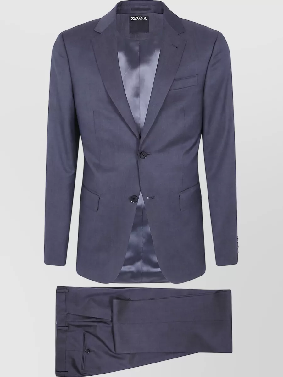 Zegna single breasted wool coat