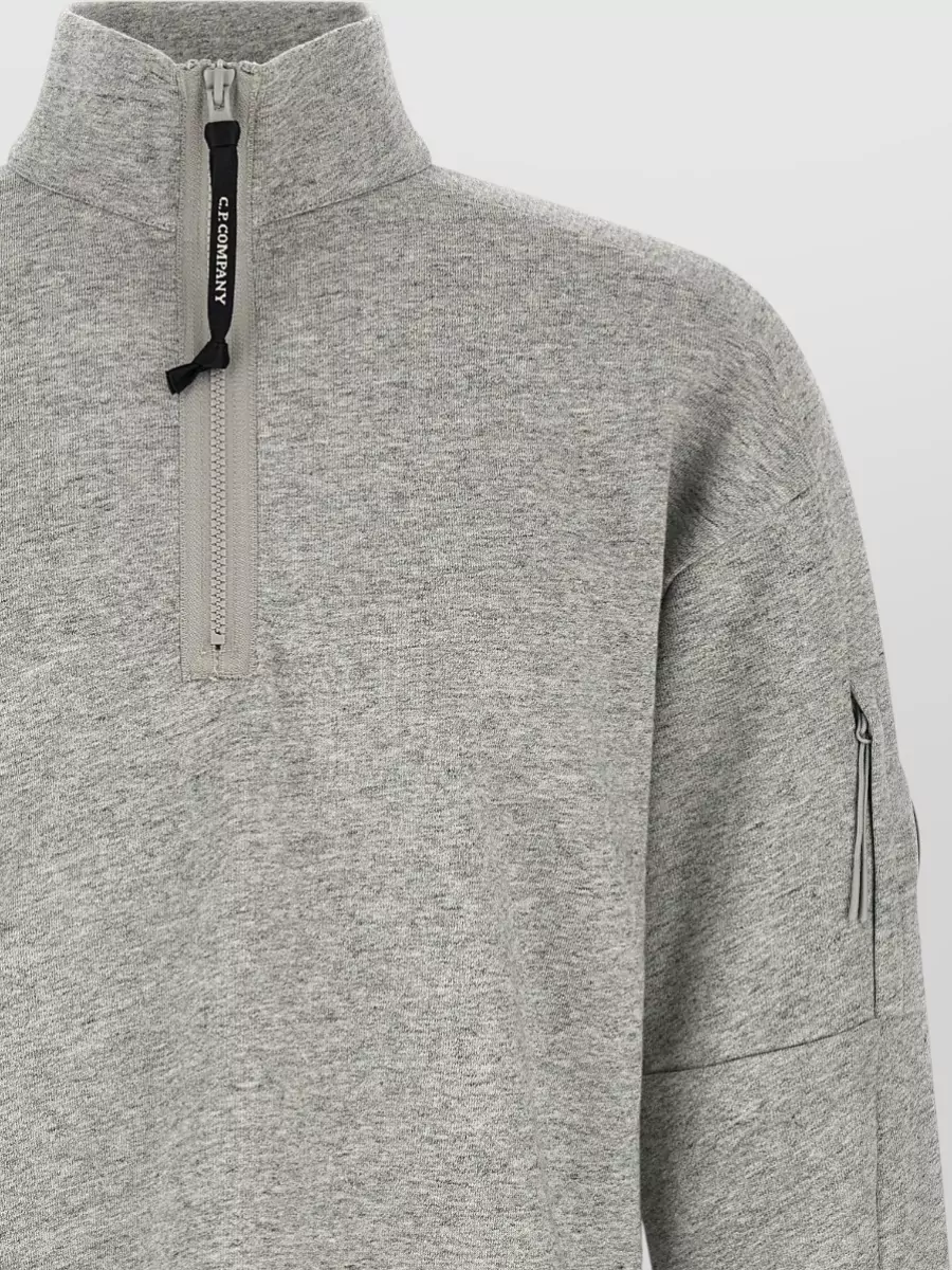 C.p. Company Cotton High-Neck Half-Zip Sweatshirt