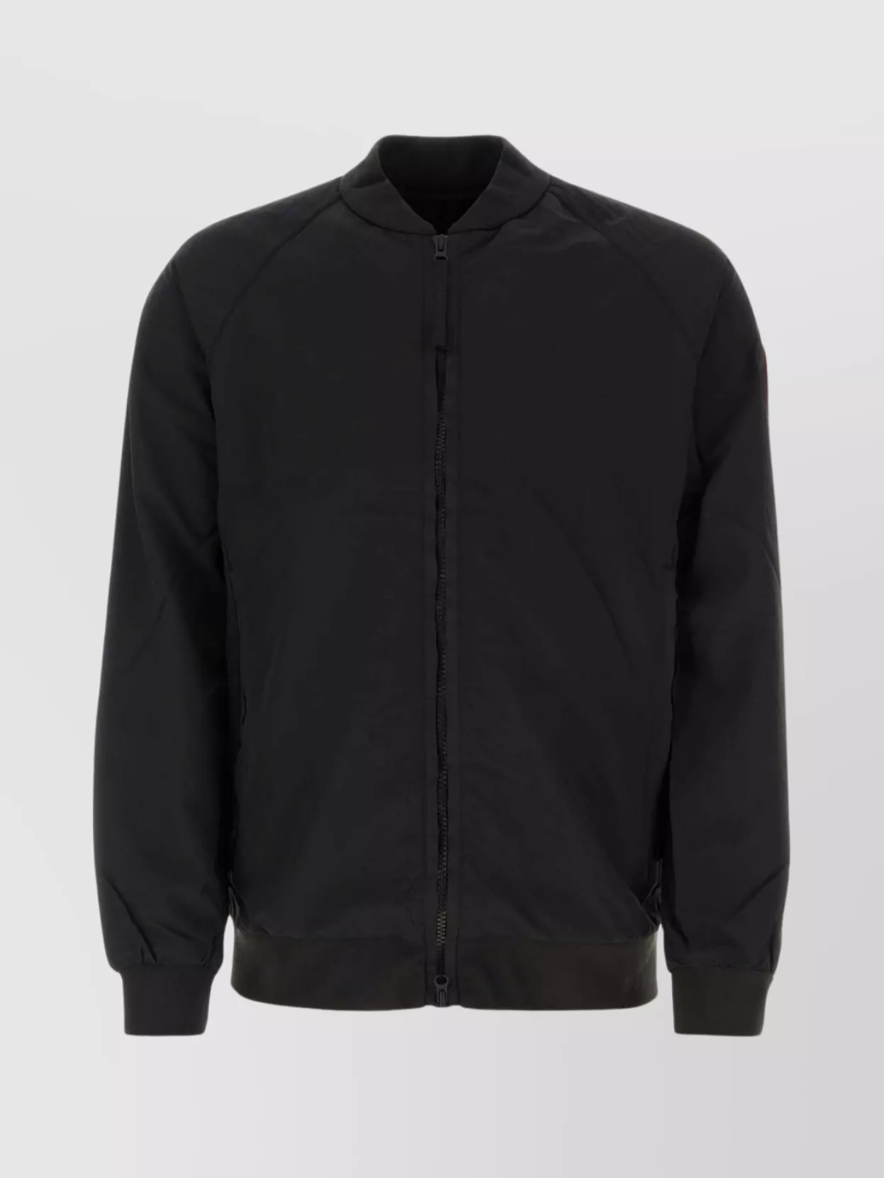 Shop Canada Goose Ribbed Collar Windbreaker With Side Pockets