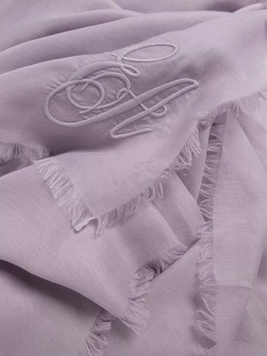 Emporio Armani Cashmere Blend Frayed Square Scarf