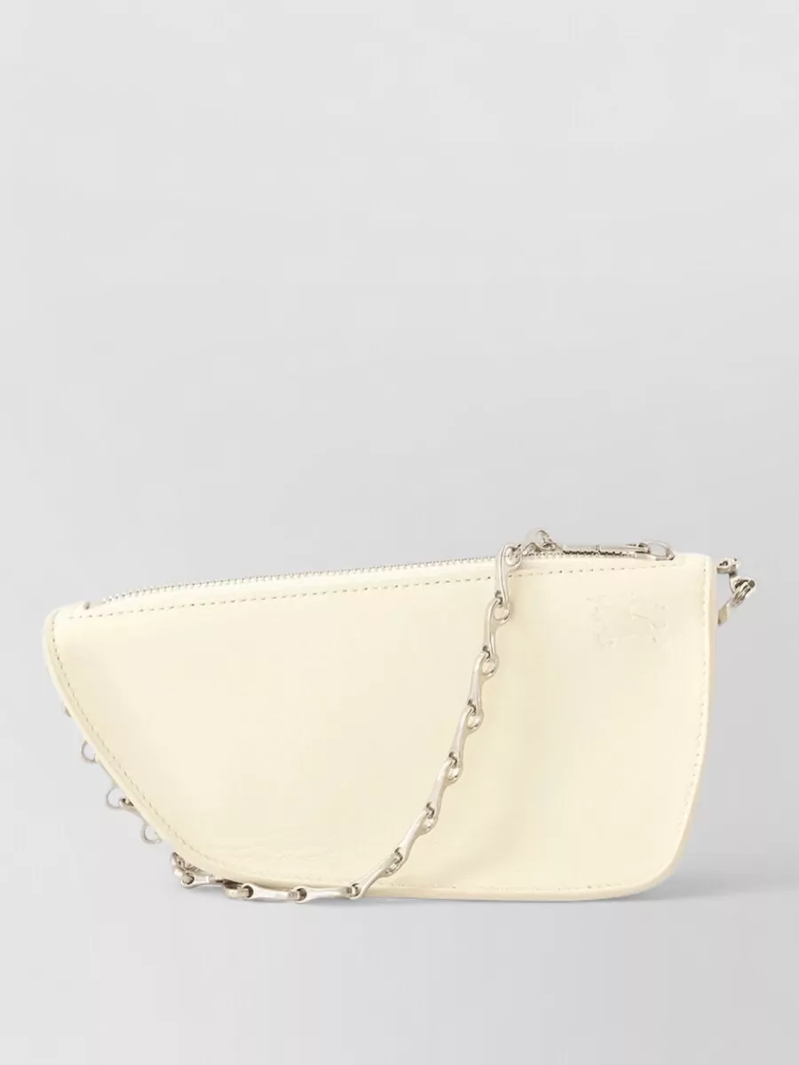 Burberry micro shield wallet chain shoulder bag leather