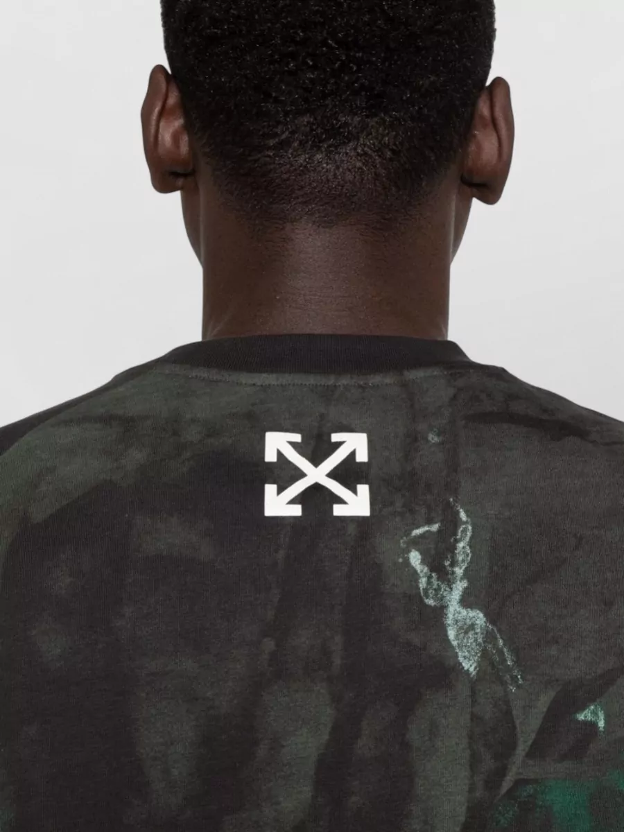 Off-White Graphic Logo-Print Short-Sleeve T-Shirt