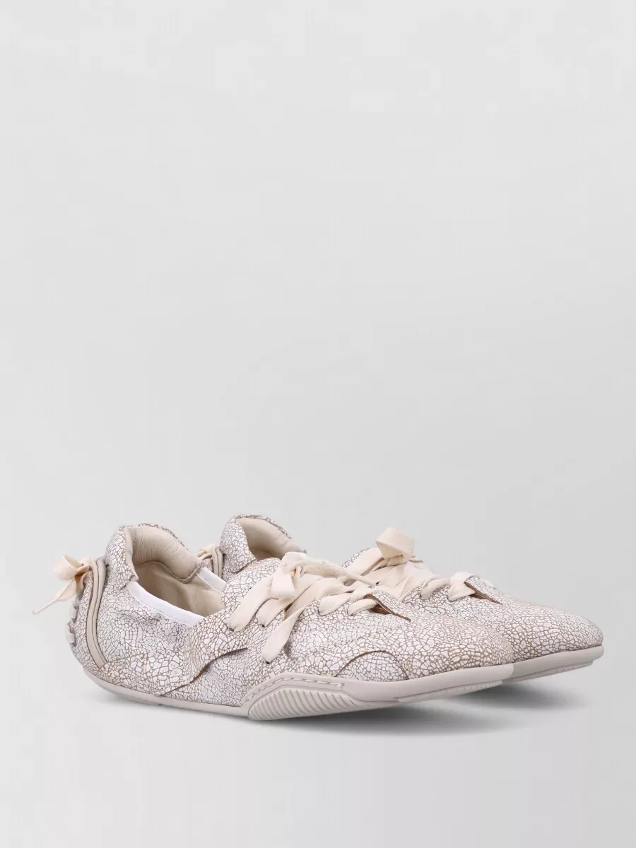 Acne Studios Bilaria Flat Lace Up Leather Ballerina