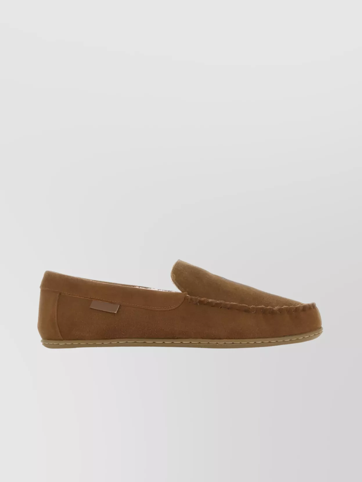 Shop Polo Ralph Lauren Streamlined Slip-on Moccasin With Intricate Stitching And Bold Contrast Sole