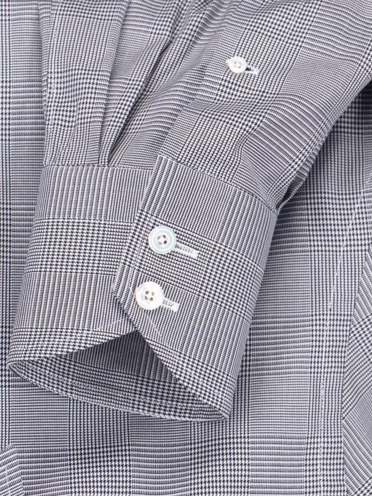 Tom Ford Long Sleeve Checkered Shirt With Buttoned Cuffs