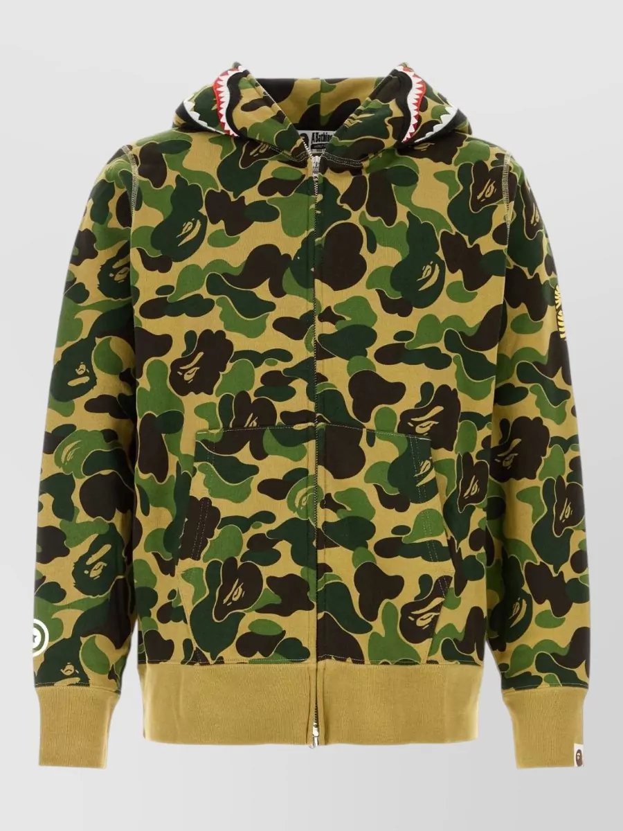 Bape Printed Cotton Hooded Jacket