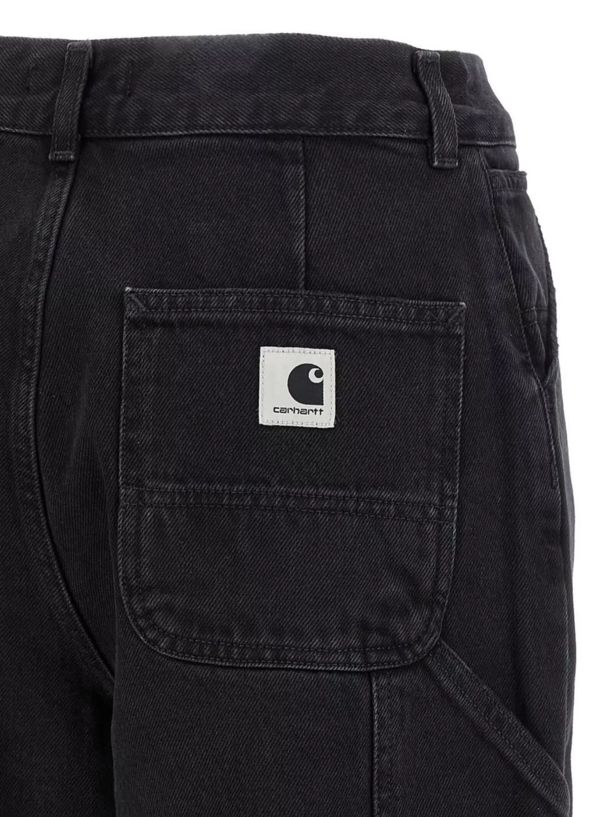Carhartt Wide Leg Jeans With Side And Back Pockets In Brown