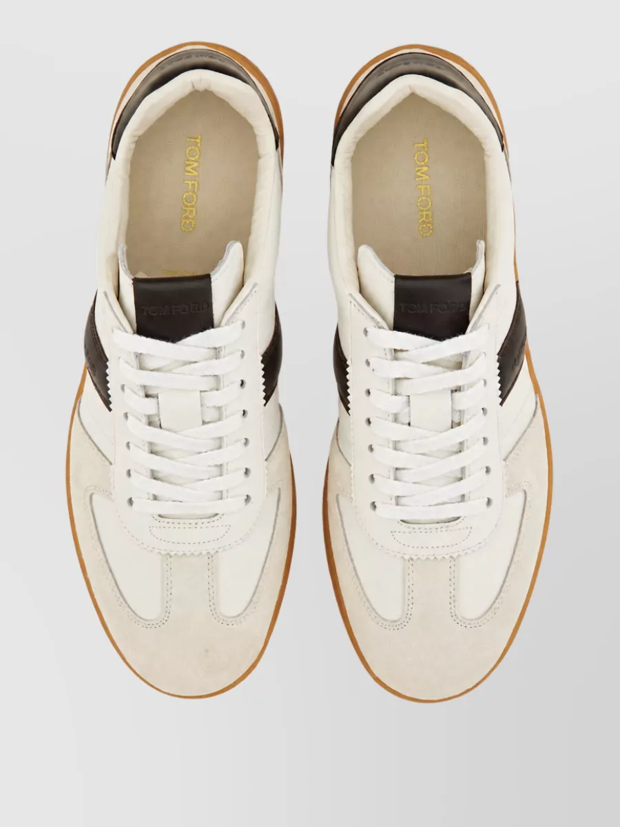 Tom Ford Leather Low-Top Sneakers