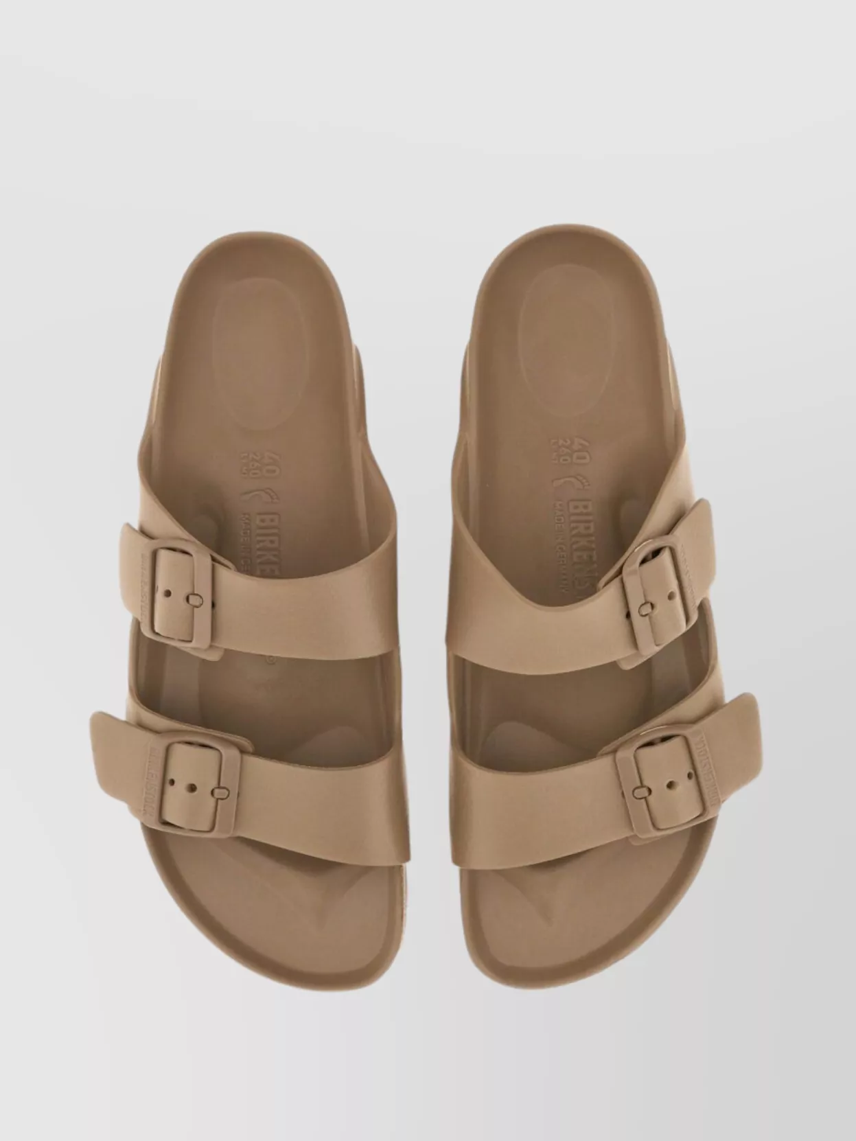 Birkenstock Double Strap Open Toe Flat Sole Slides