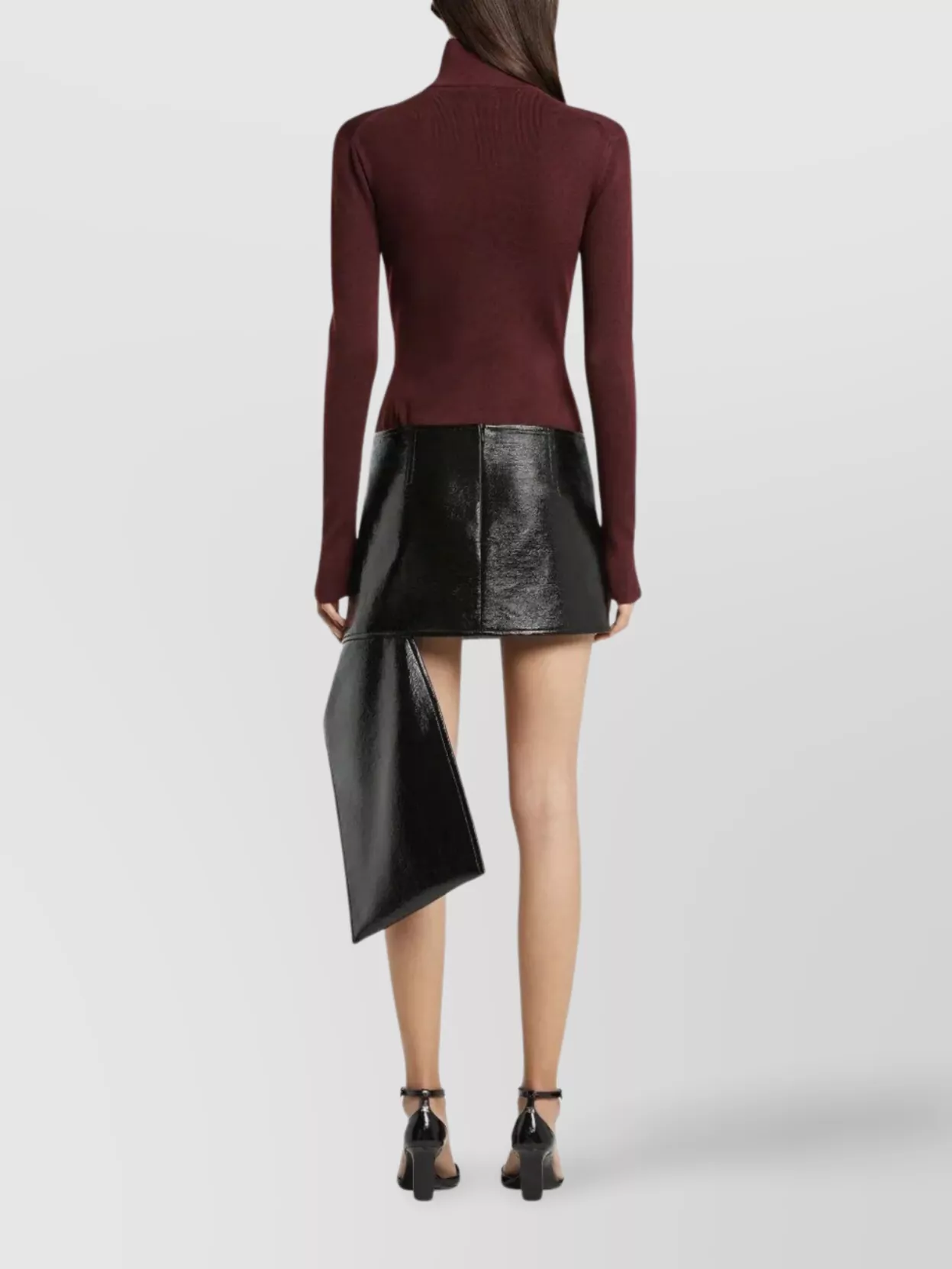 Courrèges High Neck Zip Up Sweater