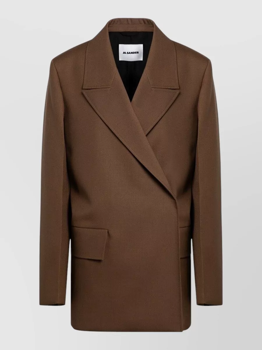 Jil Sander Wool double-breasted coat