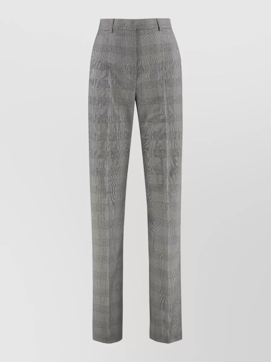 Sportmax checked tailored flared trousers