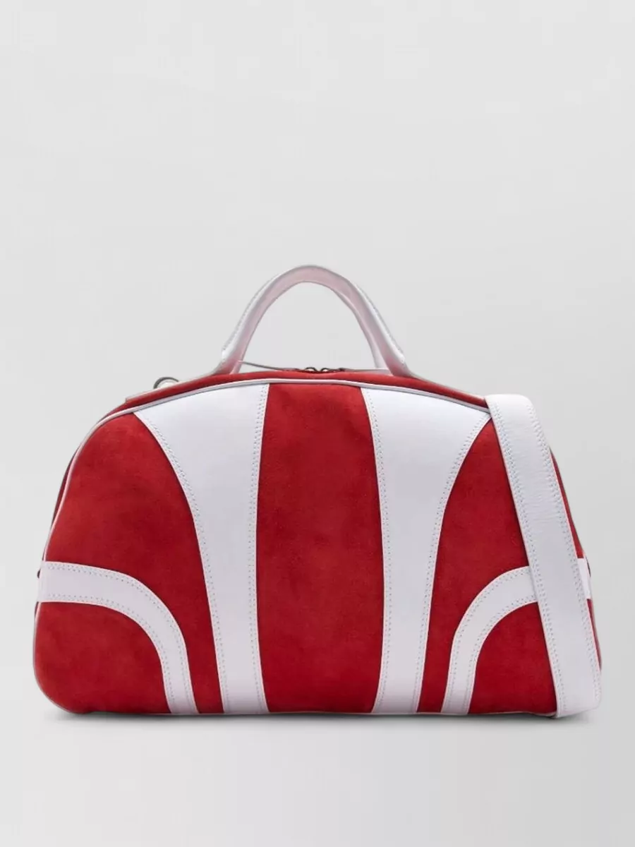 Dries Van Noten leather travel shoulder bag