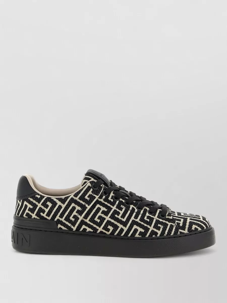 Balmain Monogram Low-Top Sneakers
