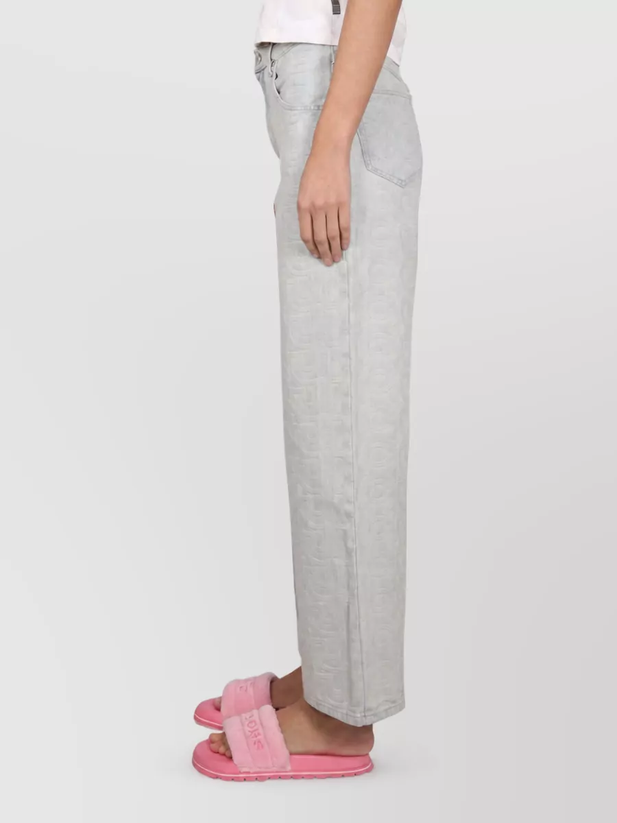 Marc Jacobs Monogram Denim Straight-Leg Jeans