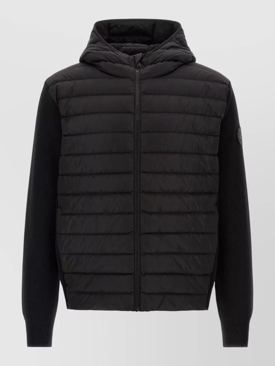Canada Goose wool hooded quilted puffer jacket