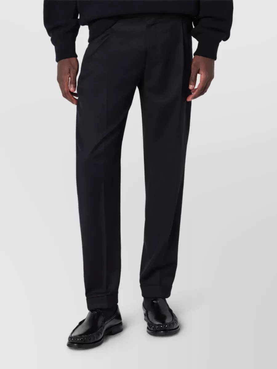 Pt Torino wool regular-fit straight-leg trousers