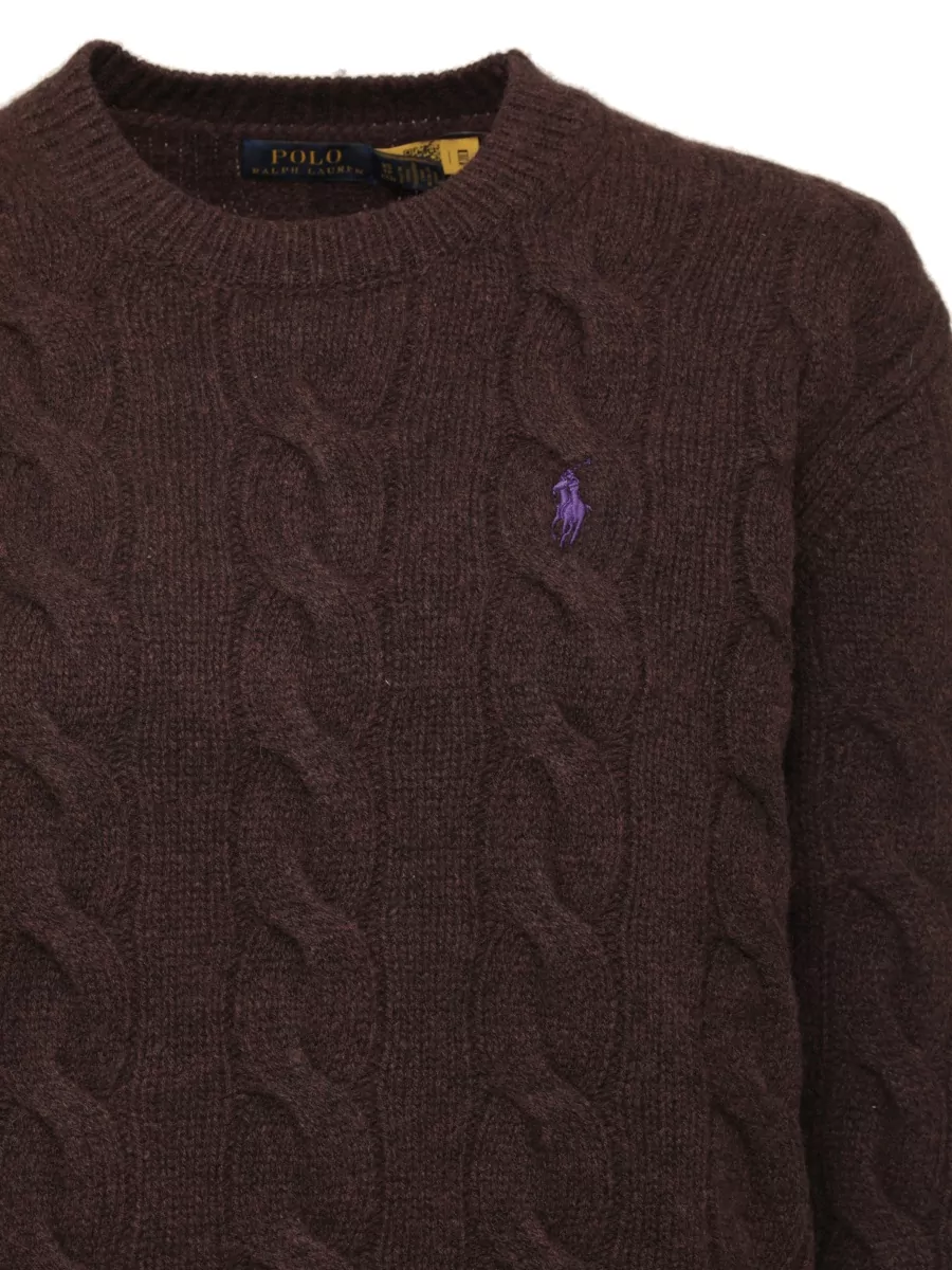 Ralph Lauren Ribbed Wool Cashmere Crewneck Sweatshirt