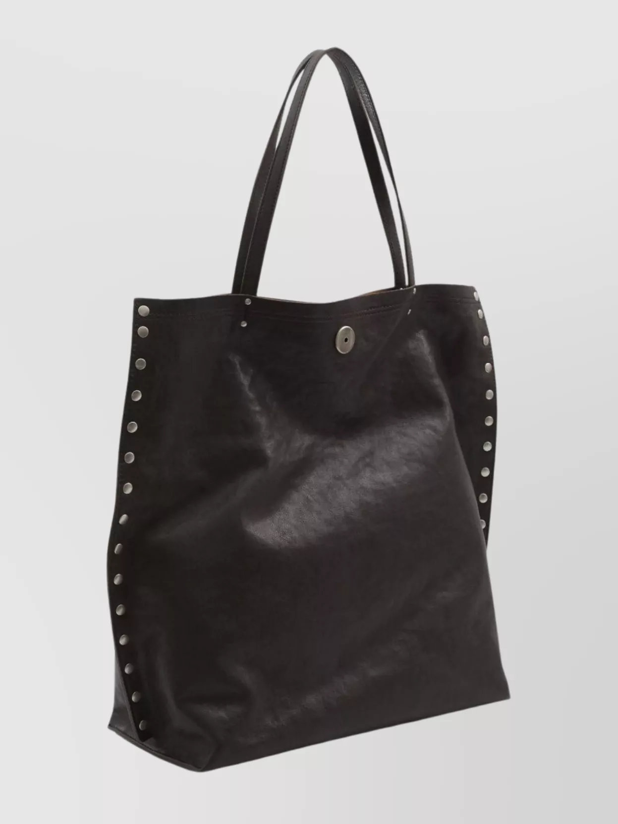 Zanellato Medium Leather Tote Bag Studded Design