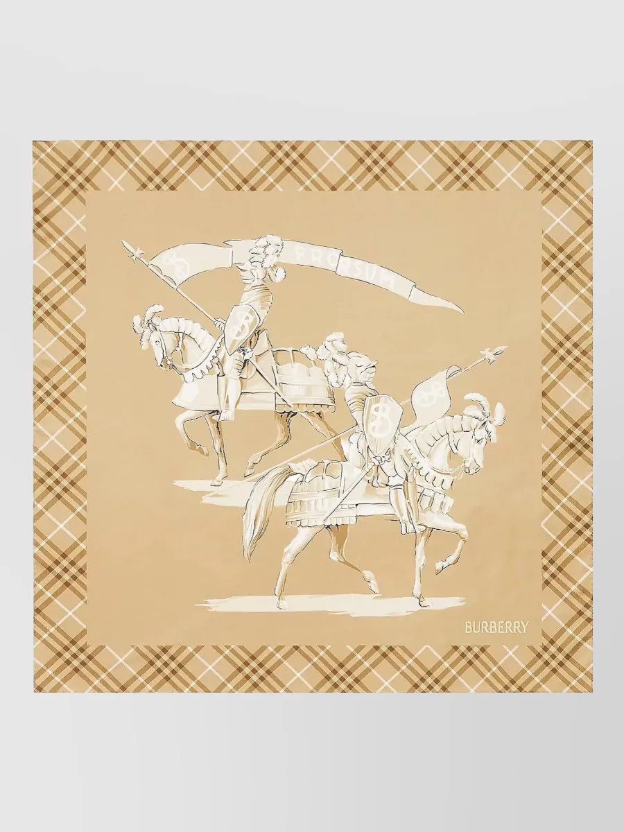 Burberry silk printed square scarf