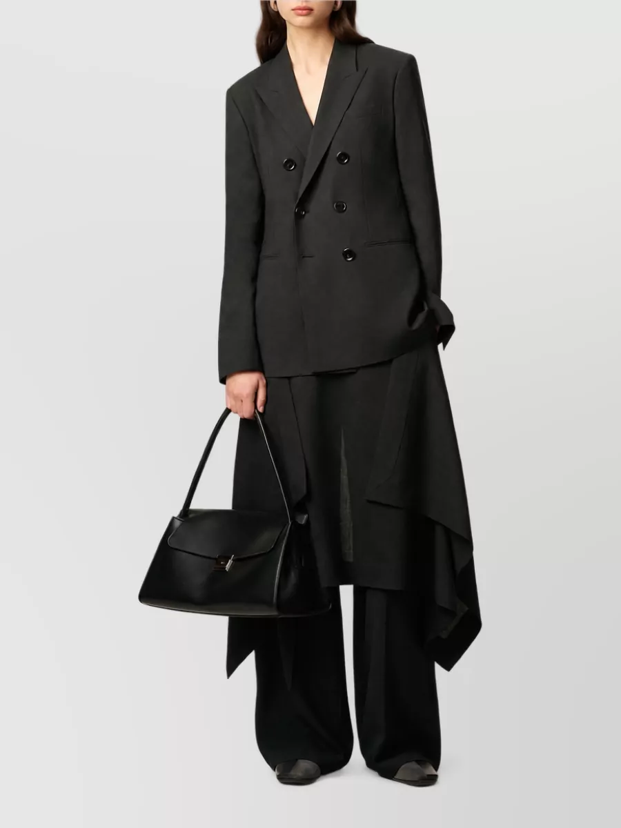 Ami Paris Virgin Wool Double-Breasted Suit Jacket