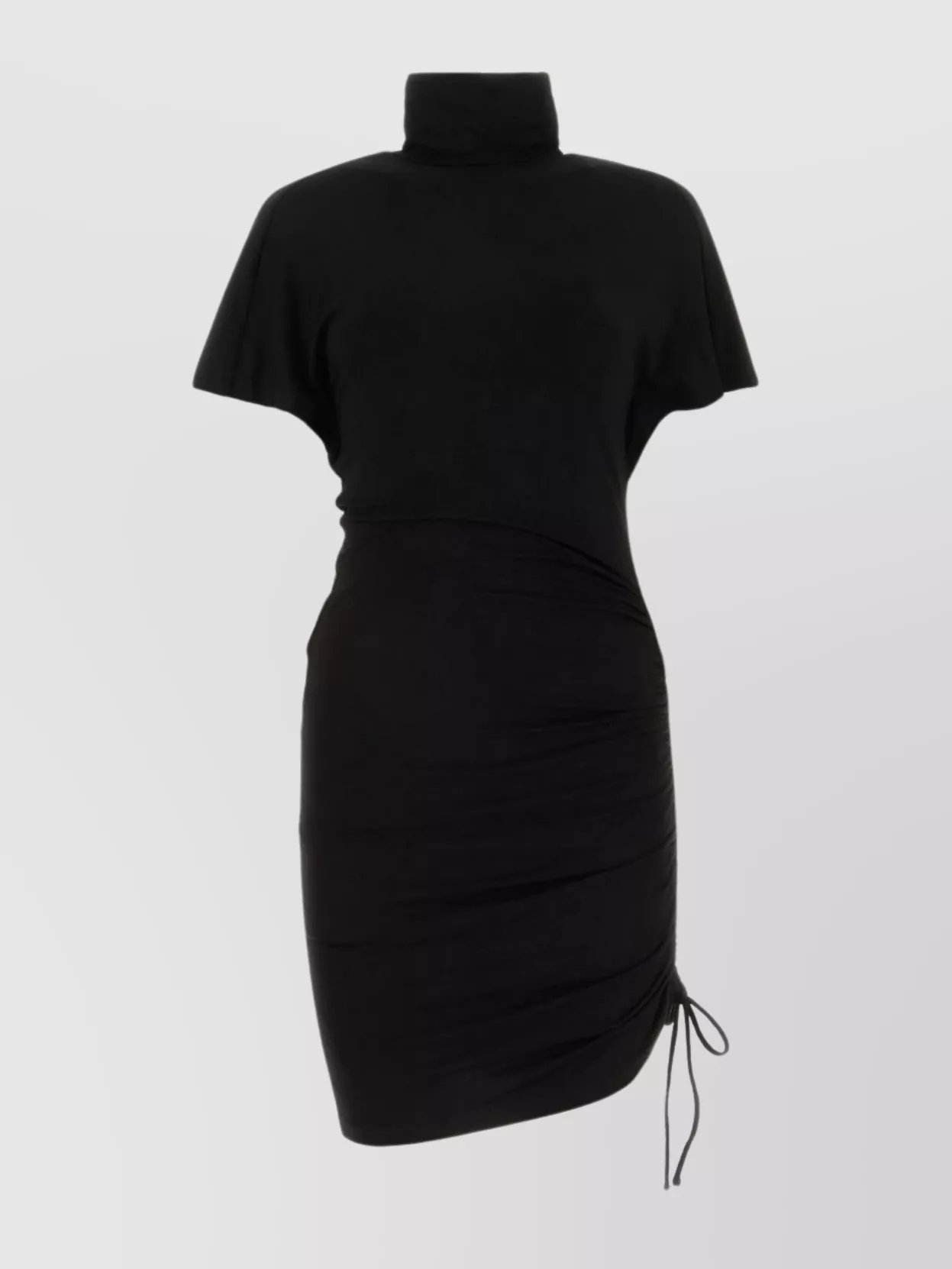 Shop Isabel Marant Étoile Lya Dress With Unique Side Lace Detailing In Black