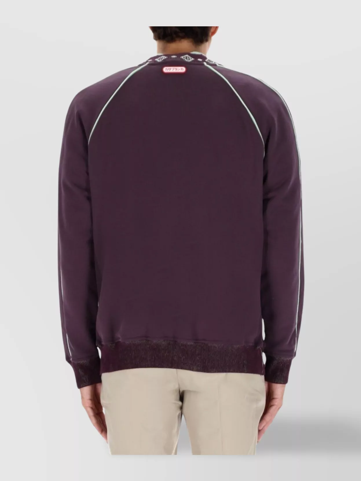 Casablanca Contrast Piping Raglan Sleeve Knitwear