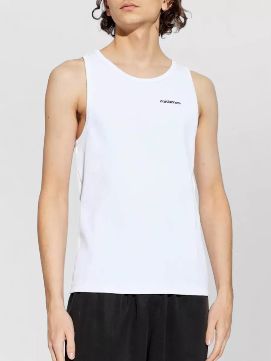 Casablanca Ribbed Tank Top