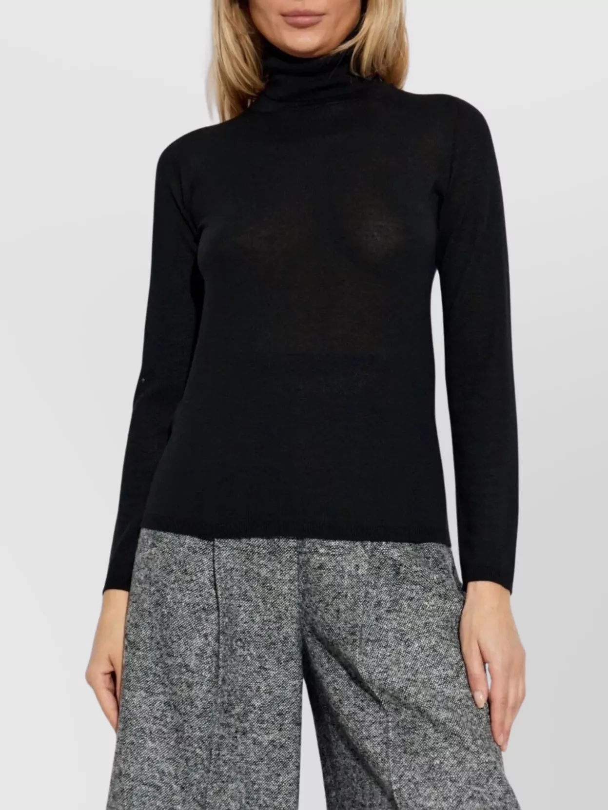Max Mara Turtleneck Slim Fit Long Sleeve Knitwear