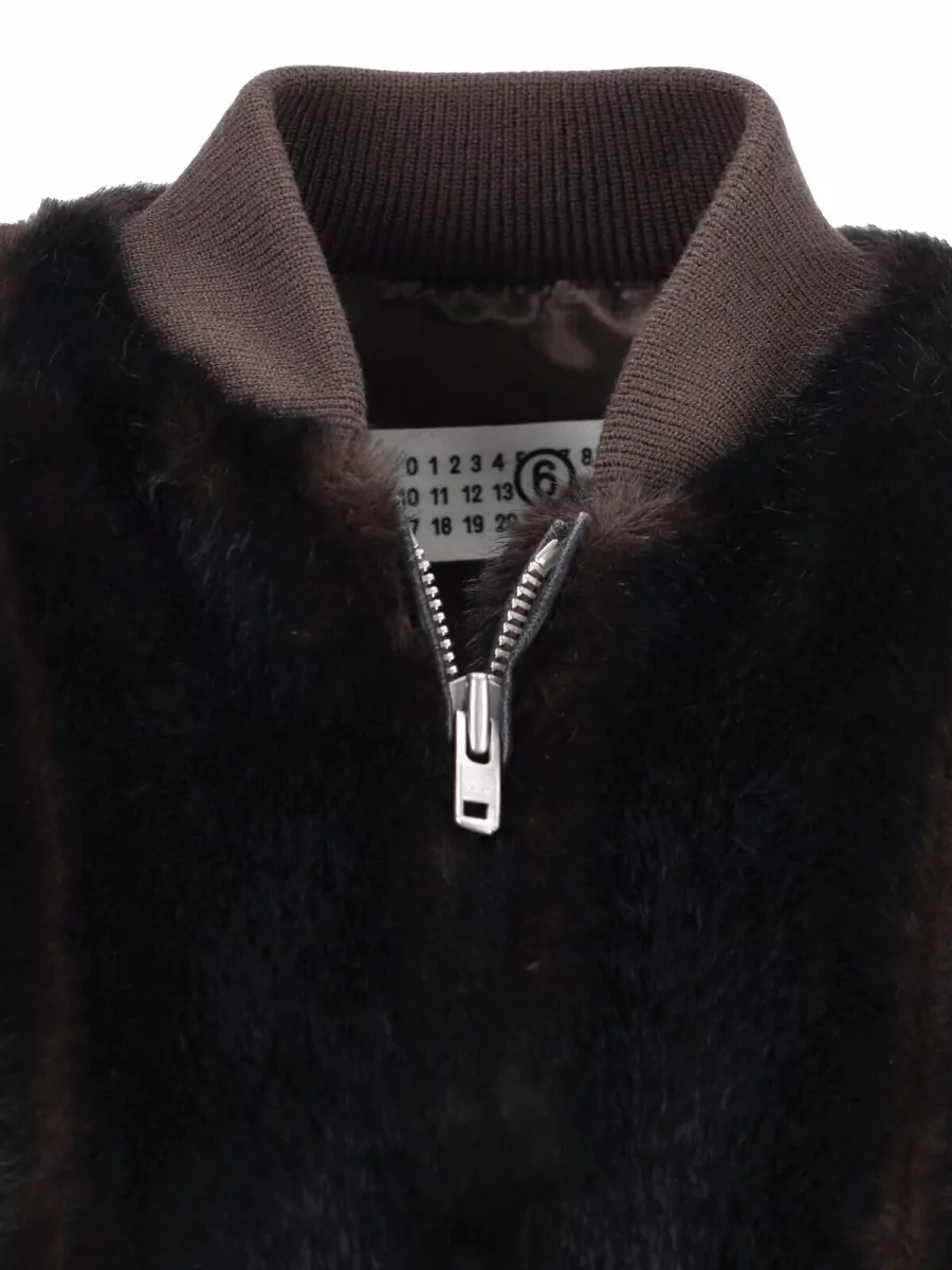 Mm6 Maison Margiela Faux Fur Jacket