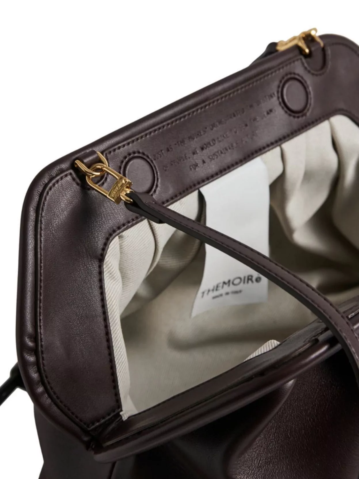 Themoirè Pleated Rectangular Clutch In Vegan Pu