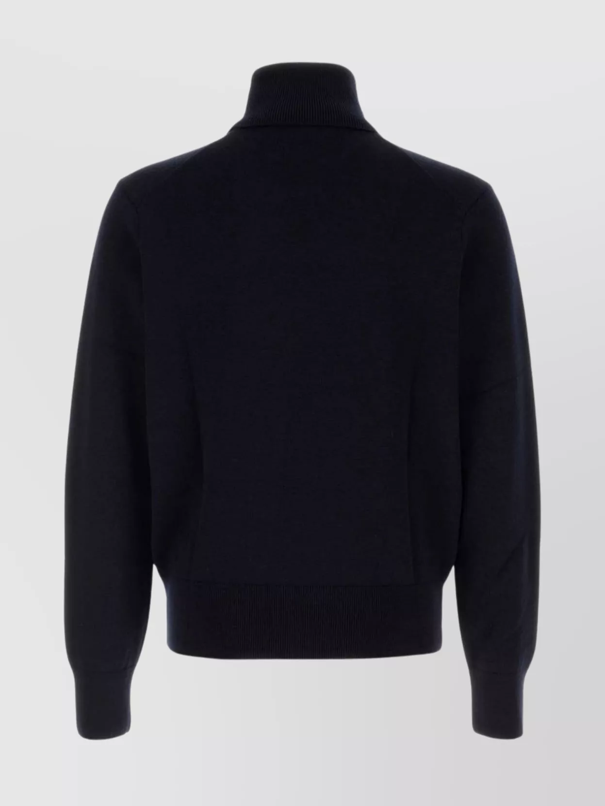Ami Paris Wool Sweater With Turtleneck And Ribbed Finish