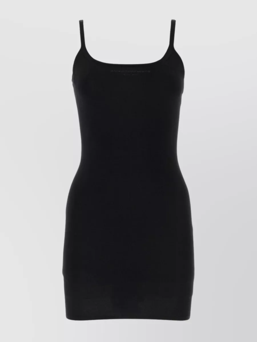 Shop Alexander Wang Streamlined Mini Dress In Stretch Viscose Blend In Black
