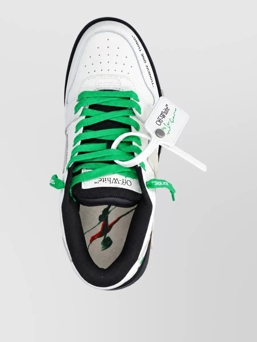 Off-White Leather Low-Top Sneakers