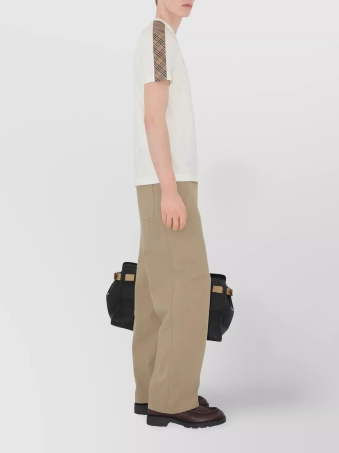 Burberry Sleeve Check Cotton T-Shirt