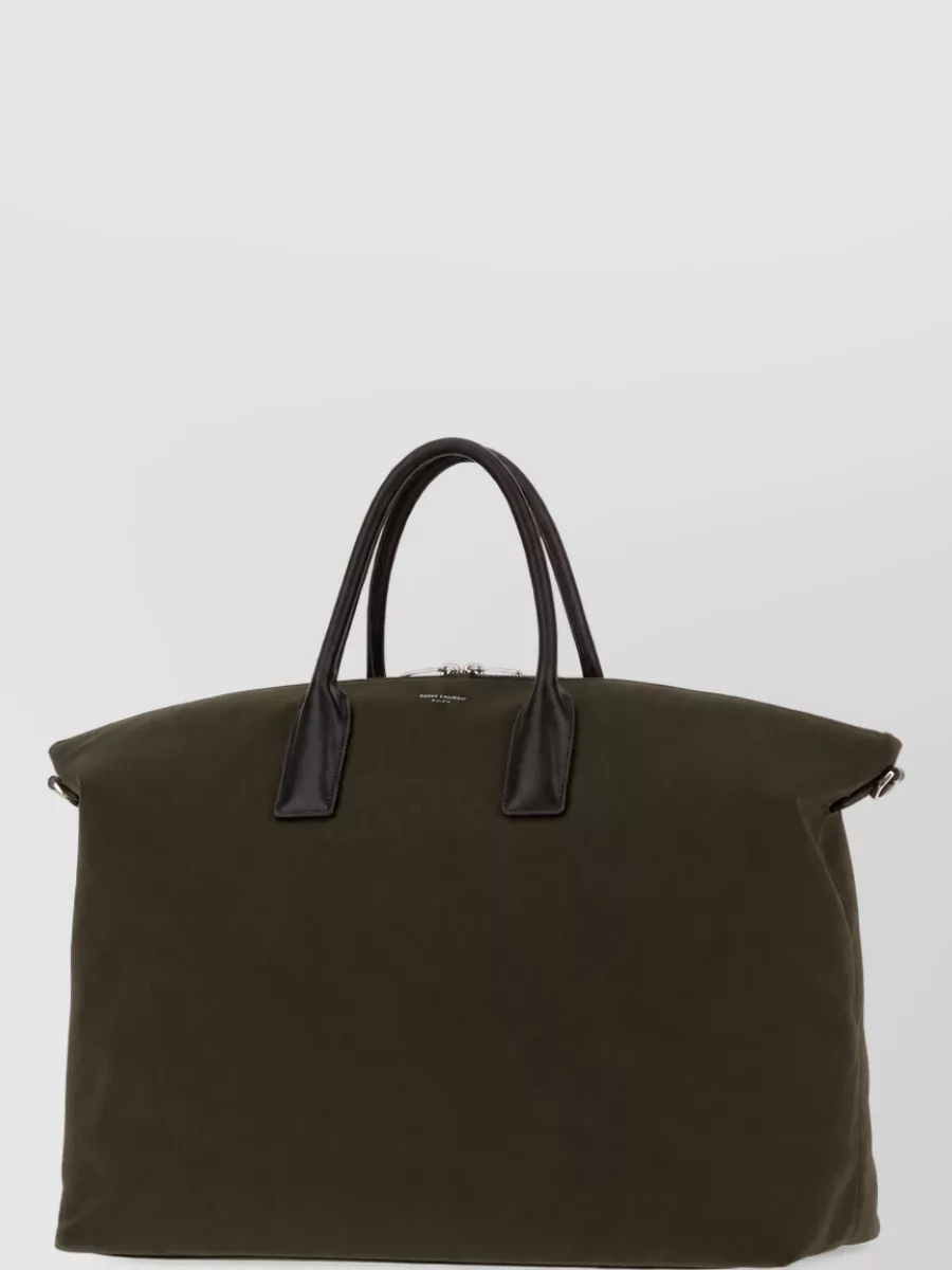 Saint Laurent canvas bowling travel bag