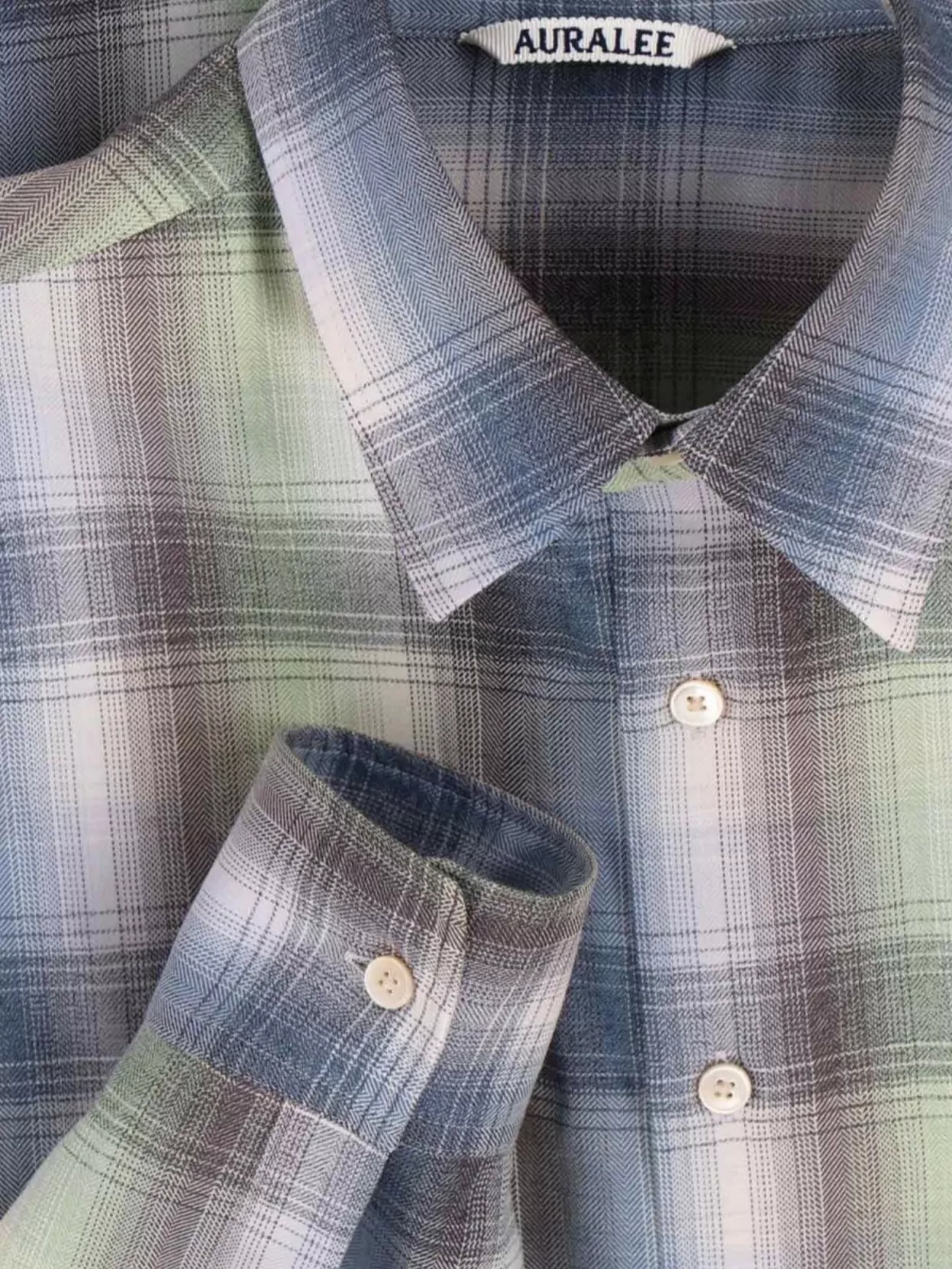 Auralee Relaxed Fit Plaid Button-down Shirt In Multi