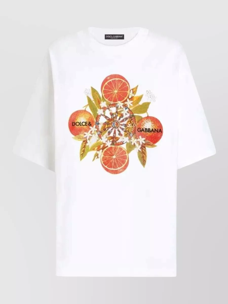 Dolce&Gabbana cotton crew neck short sleeve t-shirt