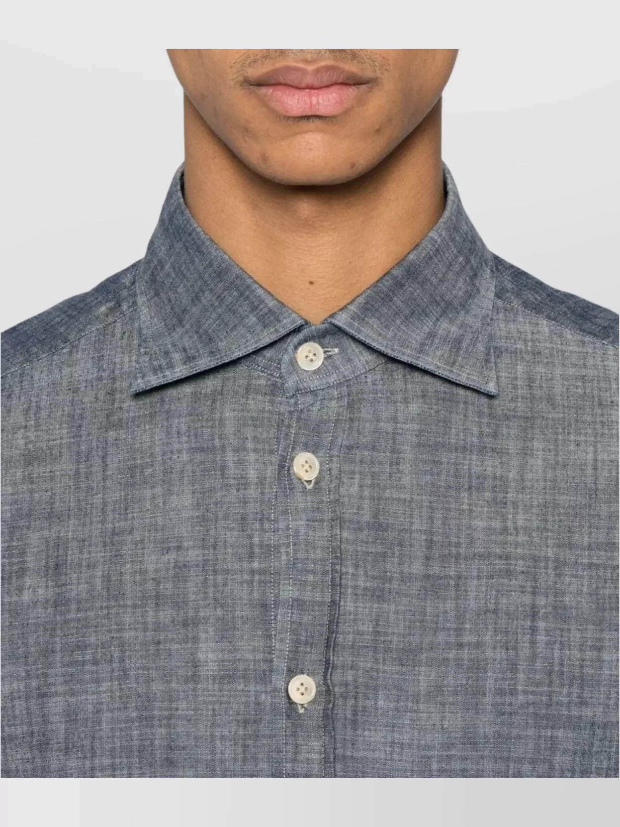 Eleventy Shirt Italian Collar Cuffed Sleeves