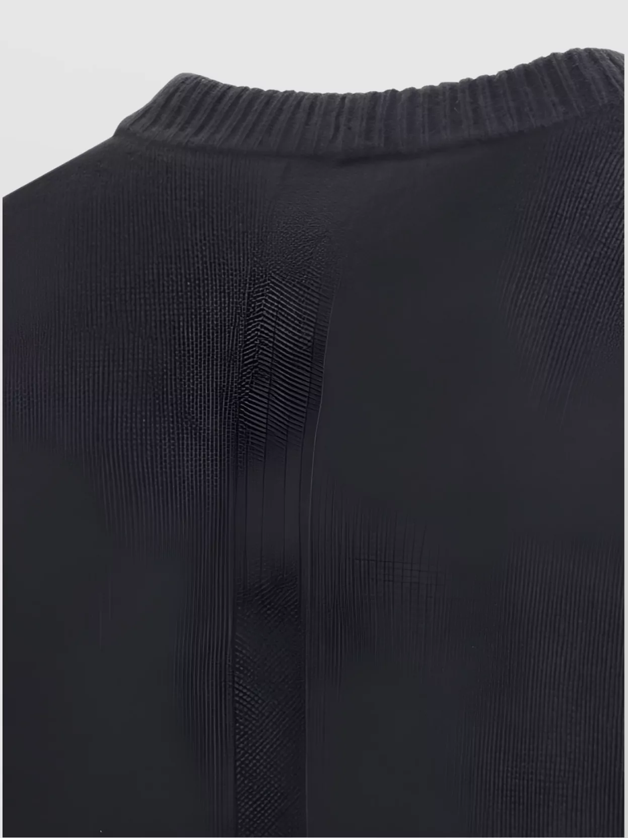 Rick Owens Exposed Stitching Wool Sweater