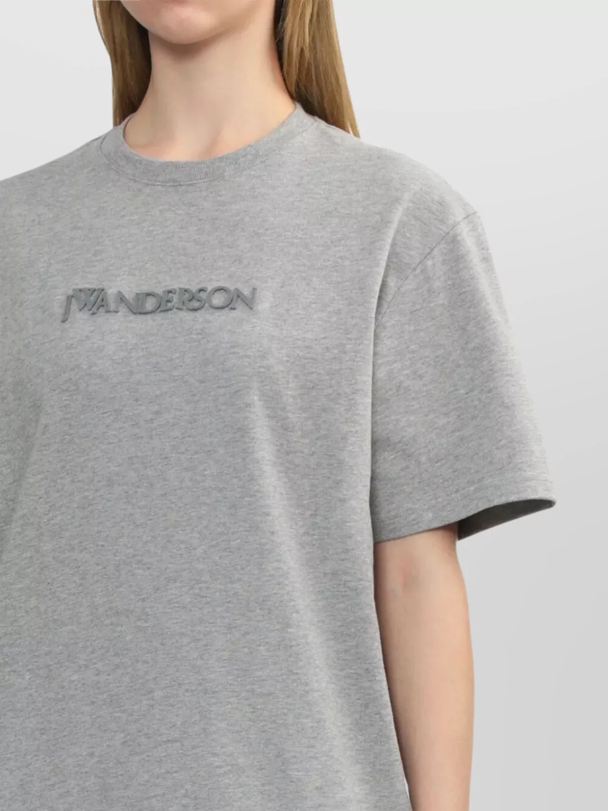 Jw Anderson Embroidered Logo Crew Neck T-Shirt