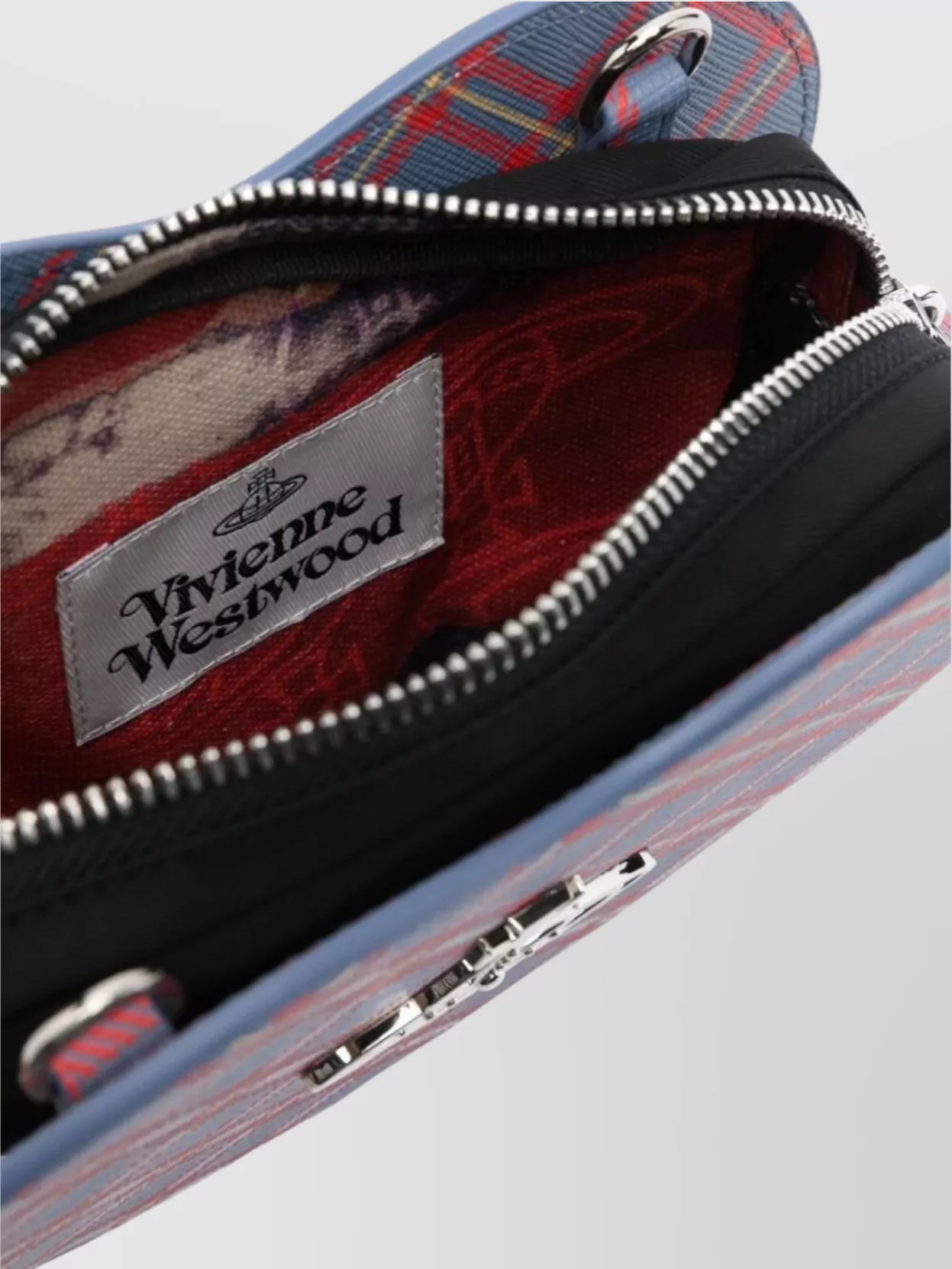 Vivienne Westwood Heart Checkered Shoulder Bag