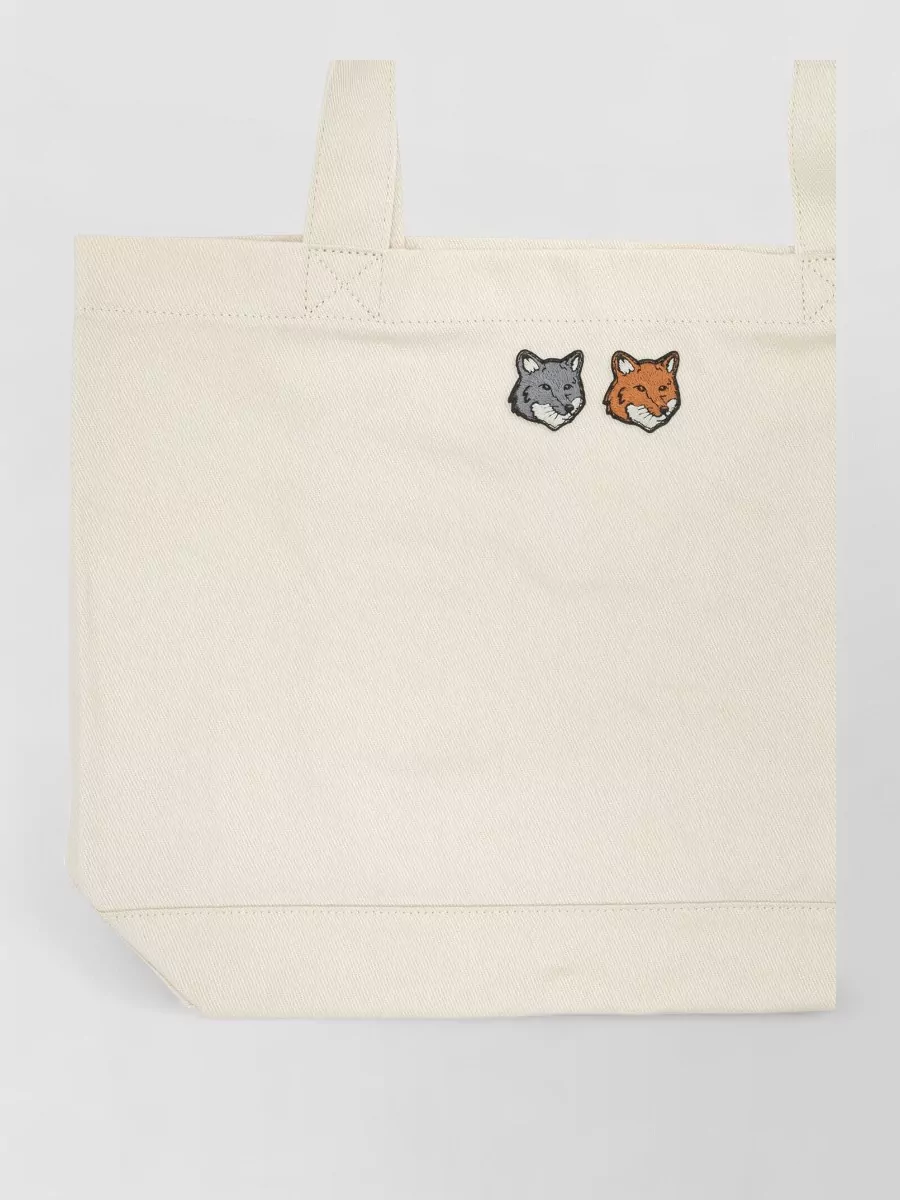 Maison Kitsuné canvas tote bag