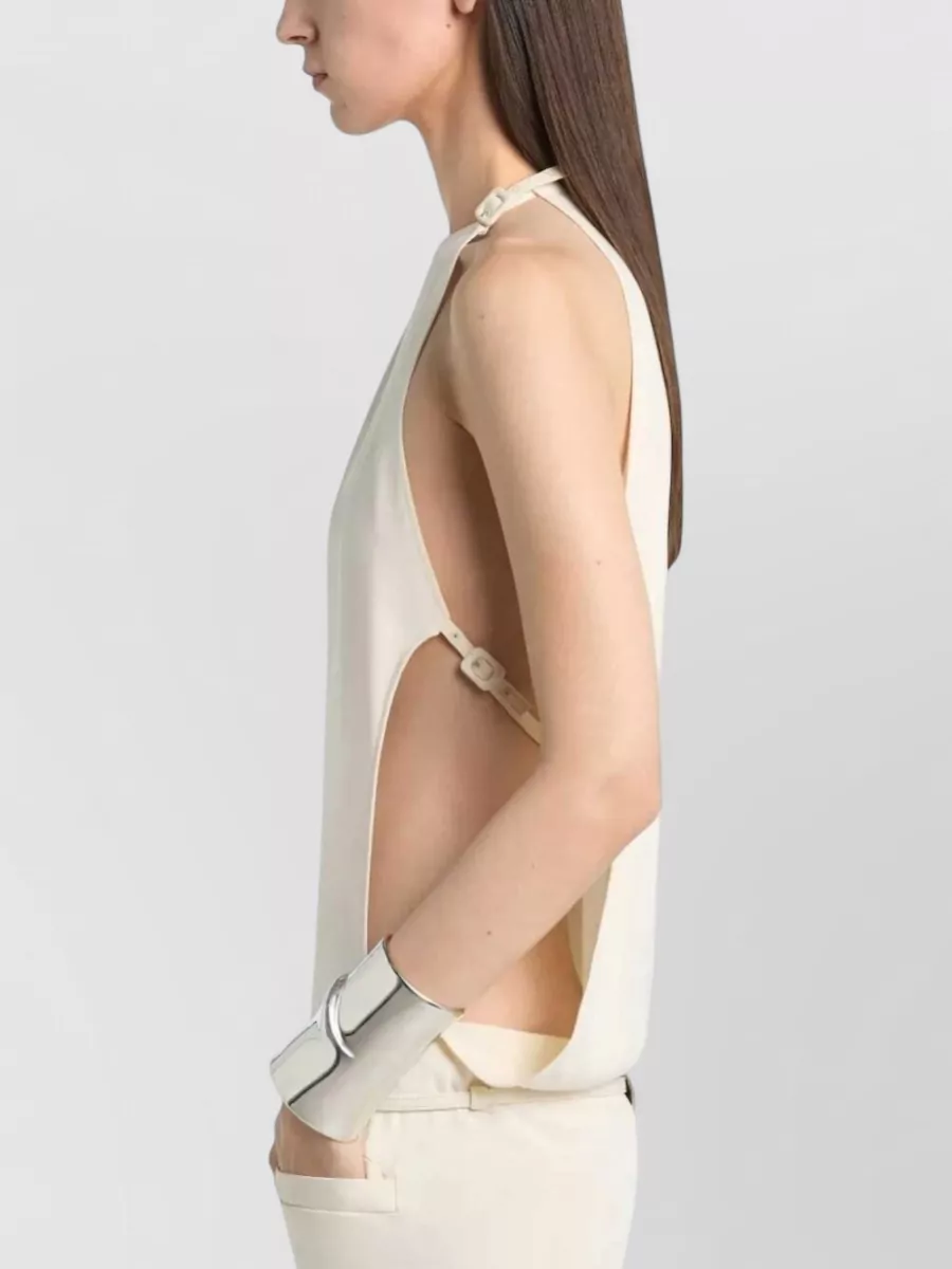 Courrèges Belted Cutout Mini Dress