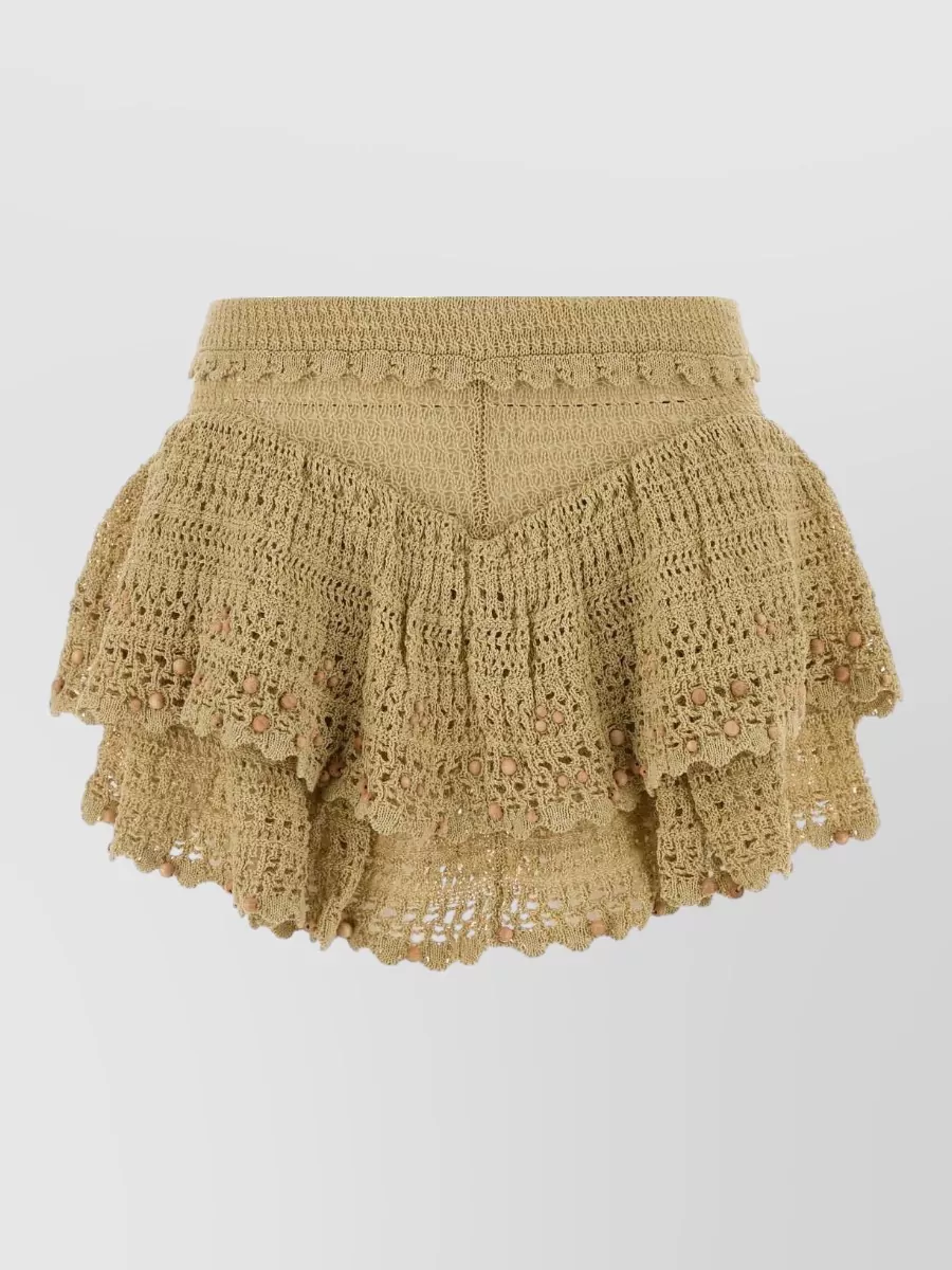 Isabel Marant Crochet Beach Cover-Up Skirt-Pants