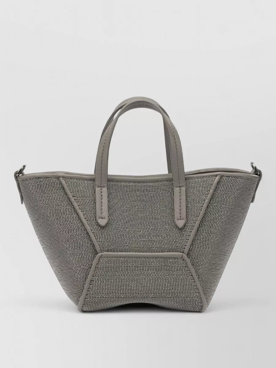 Brunello Cucinelli monili mini leather shoulder bag