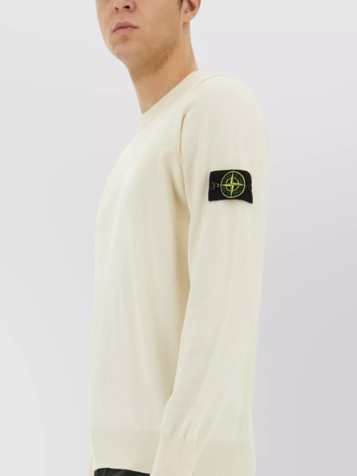 Stone Island Logo Crew Neck Sweater