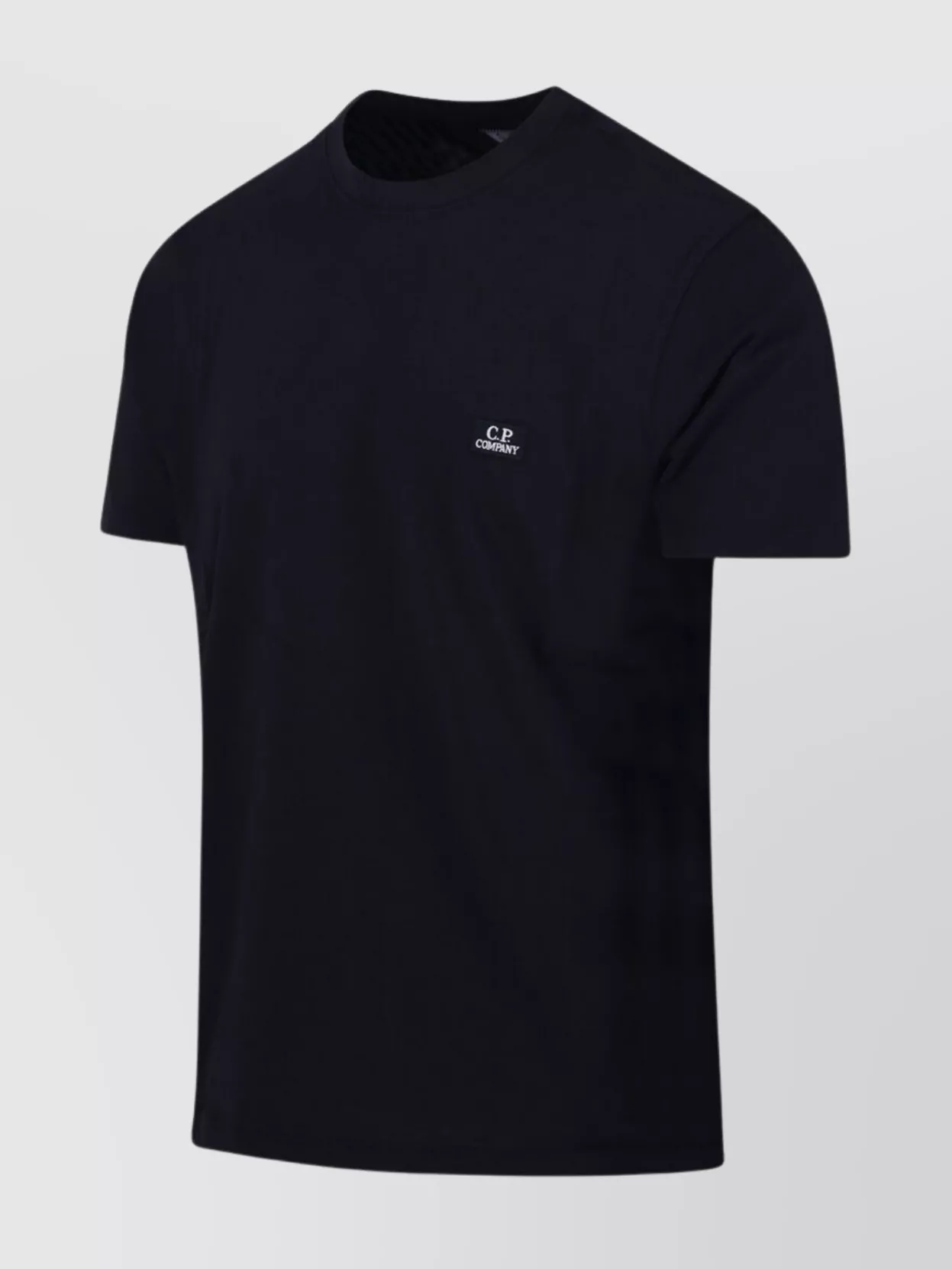 C.p. Company Blue T-shirt With Logo Printed On The Front