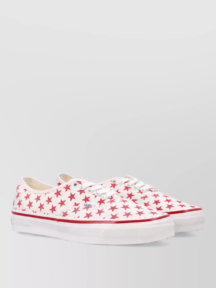 Vans printed canvas lace-up sneakers